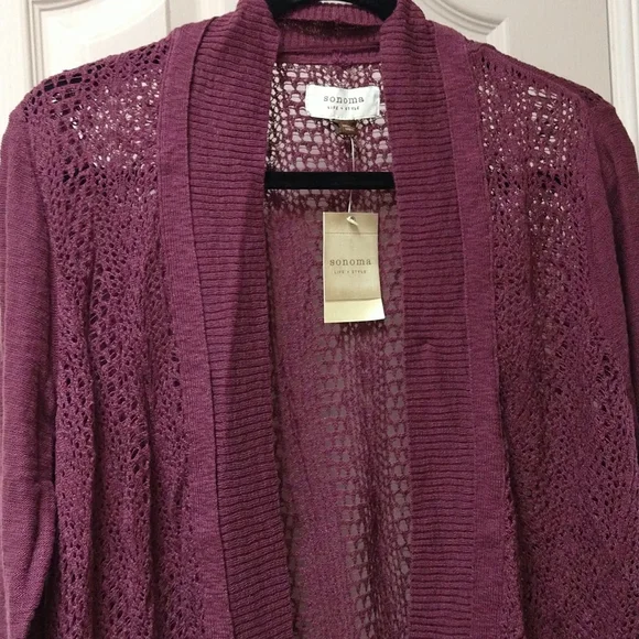 NWT-Sonoma-Women's Large Plum Coverup - Picture 2 of 10
